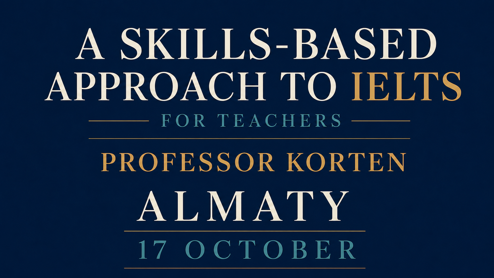 How to Teach a Skills-based Approach to the IELTS