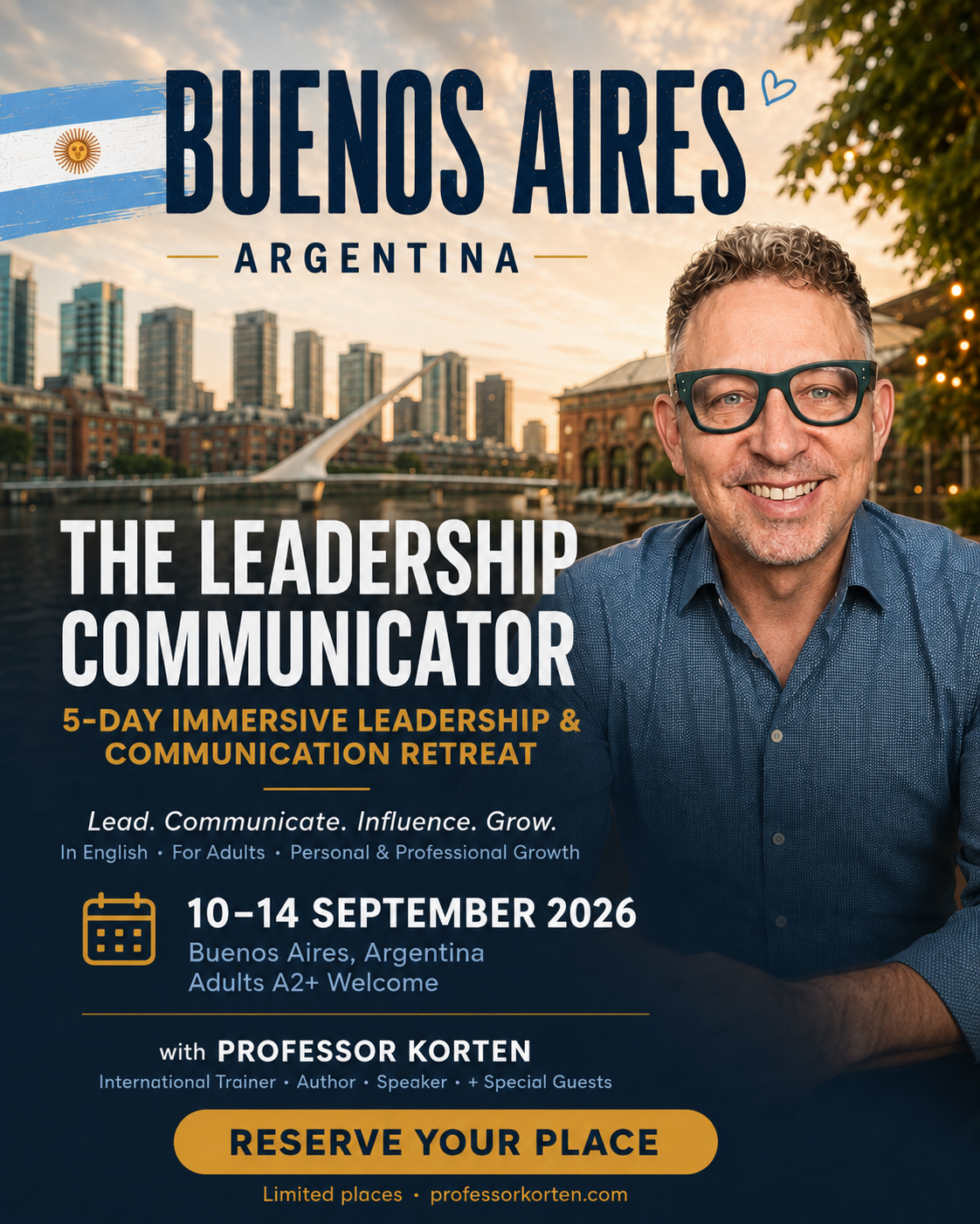 The Leadership Communicator — 5-Day English Leadership Retreat, Buenos Aires